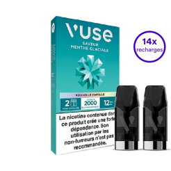 Pack VUSE Menthe glaciale 14 recharges 12 mg/mL