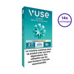 Pack VUSE Menthe glaciale 14 recharges 18 mg/mL