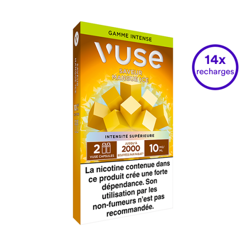 Pack VUSE Mangue Ice 14 recharges 10 mg/mL