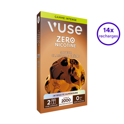 Pack VUSE Classique Crème 14 recharges 0 mg/mL