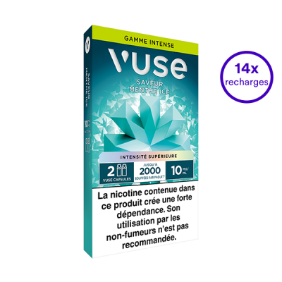 Pack VUSE Menthe Ice 14 recharges 10 mg/mL