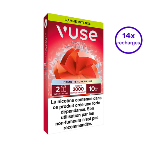 Pack VUSE Pastèque Ice 14 recharges 10 mg/mL