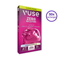Pack VUSE Fruits rouges Intense 30 recharges 0 mg/mL