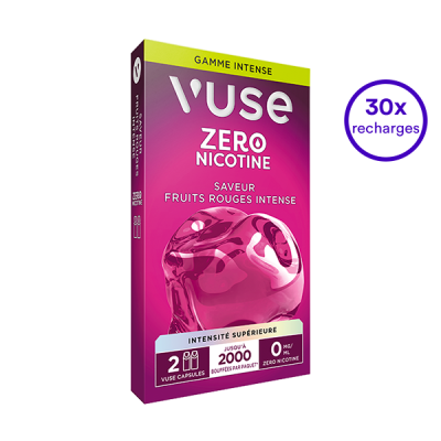 Pack VUSE Fruits rouges Intense 30 recharges 0 mg/mL