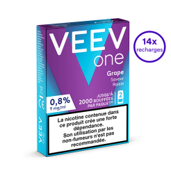 Pack VEEV ONE Raisin 14 recharges 9 mg/mL