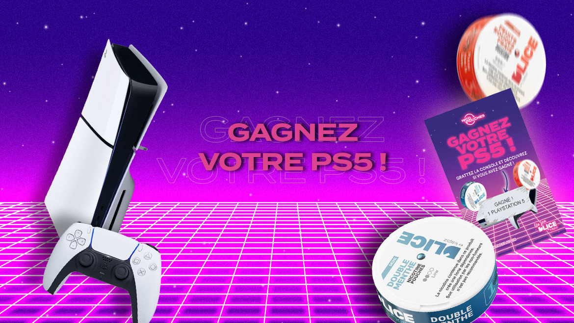 Gagnez une Playstation 5 avec les snus D'LICE sans tabac