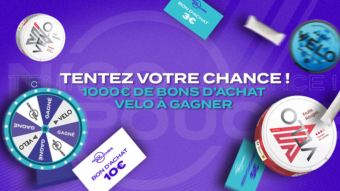 1000€ de bons d'achat VELO à gagner !